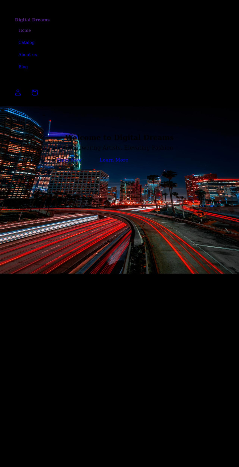digitaldreamstore.com shopify website screenshot