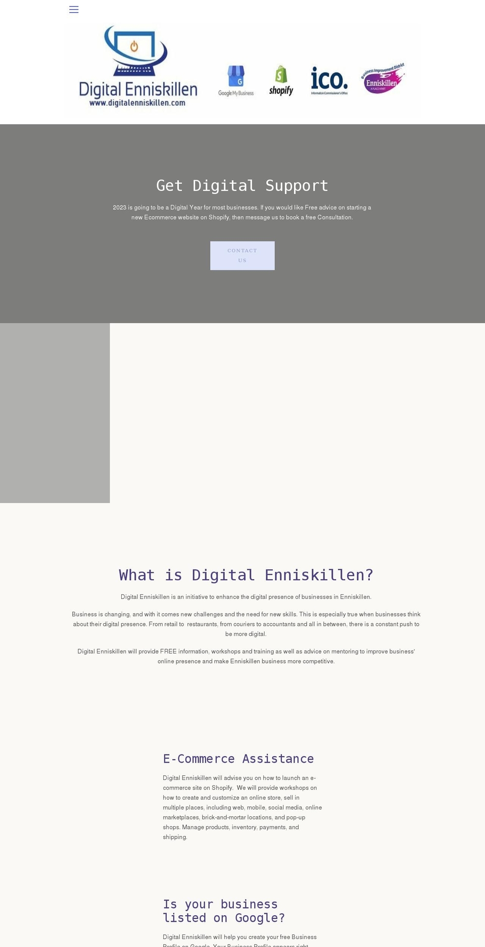 digitalenniskillen.com shopify website screenshot