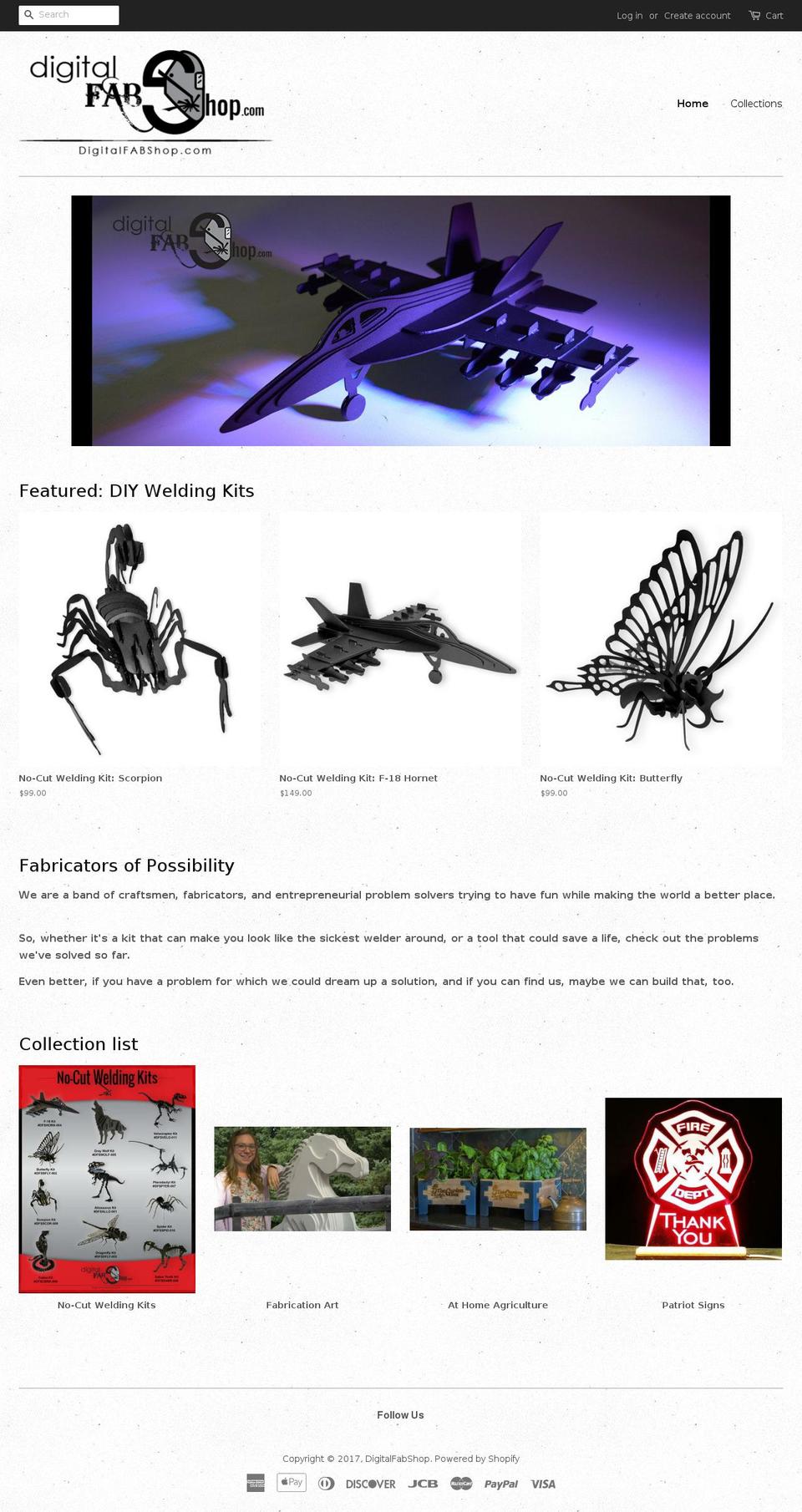 digitalfabshop.com shopify website screenshot