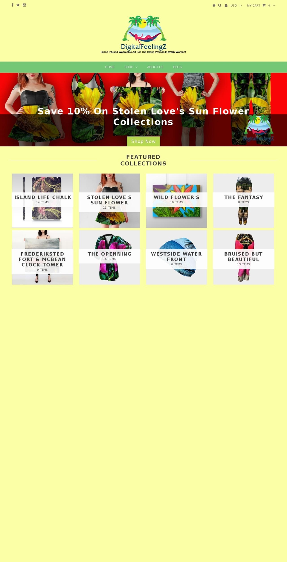 digitalfeelingz.com shopify website screenshot