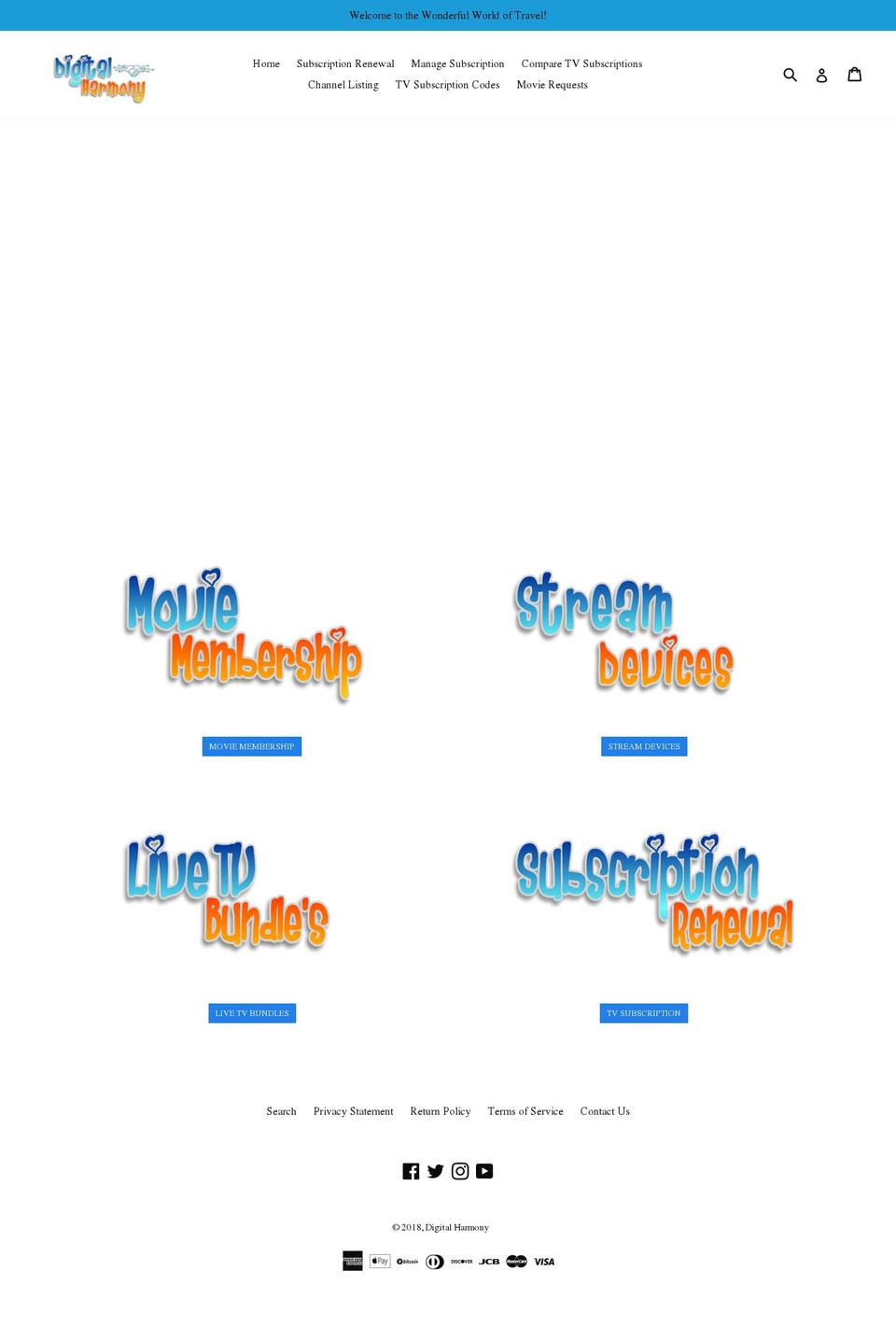 digitalharmonyinc.com — Shopify storefront screenshot