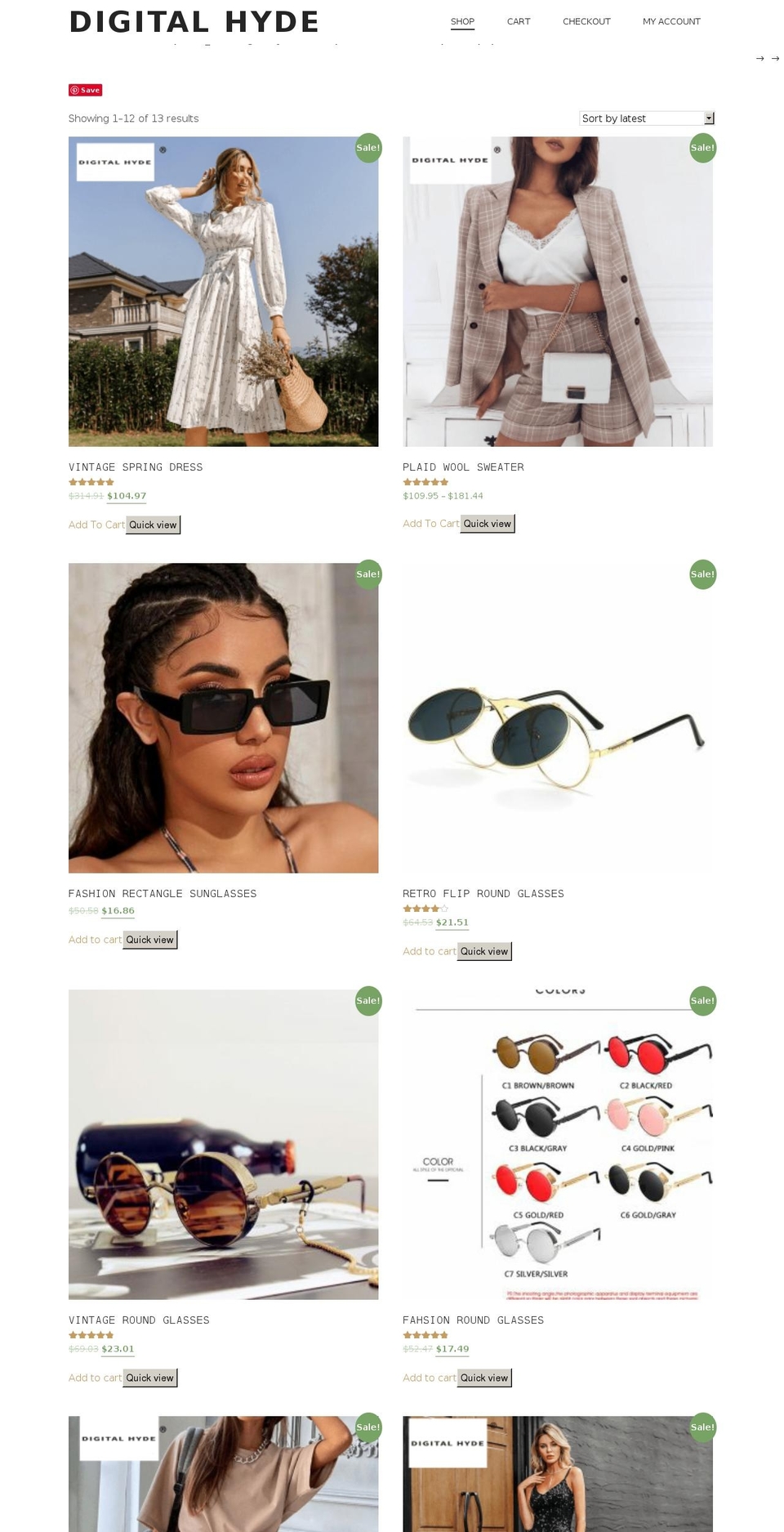 digitalhyde.com — Shopify storefront screenshot