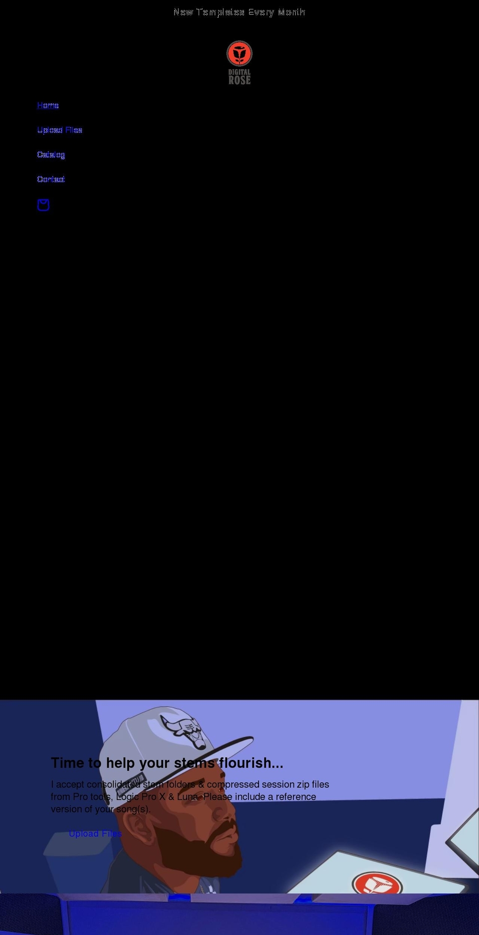 digitalrose.net shopify website screenshot