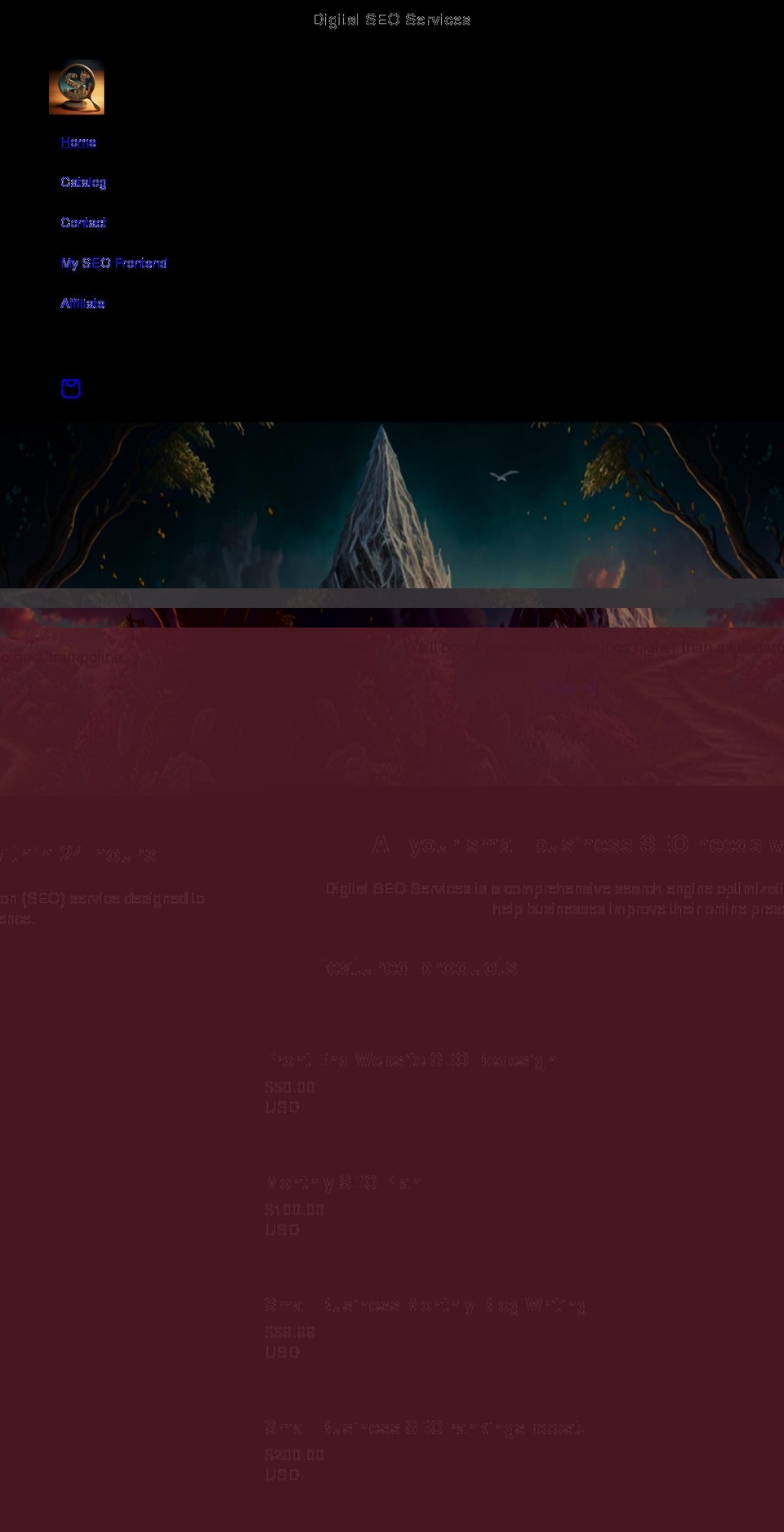 digitalseoservices.net shopify website screenshot