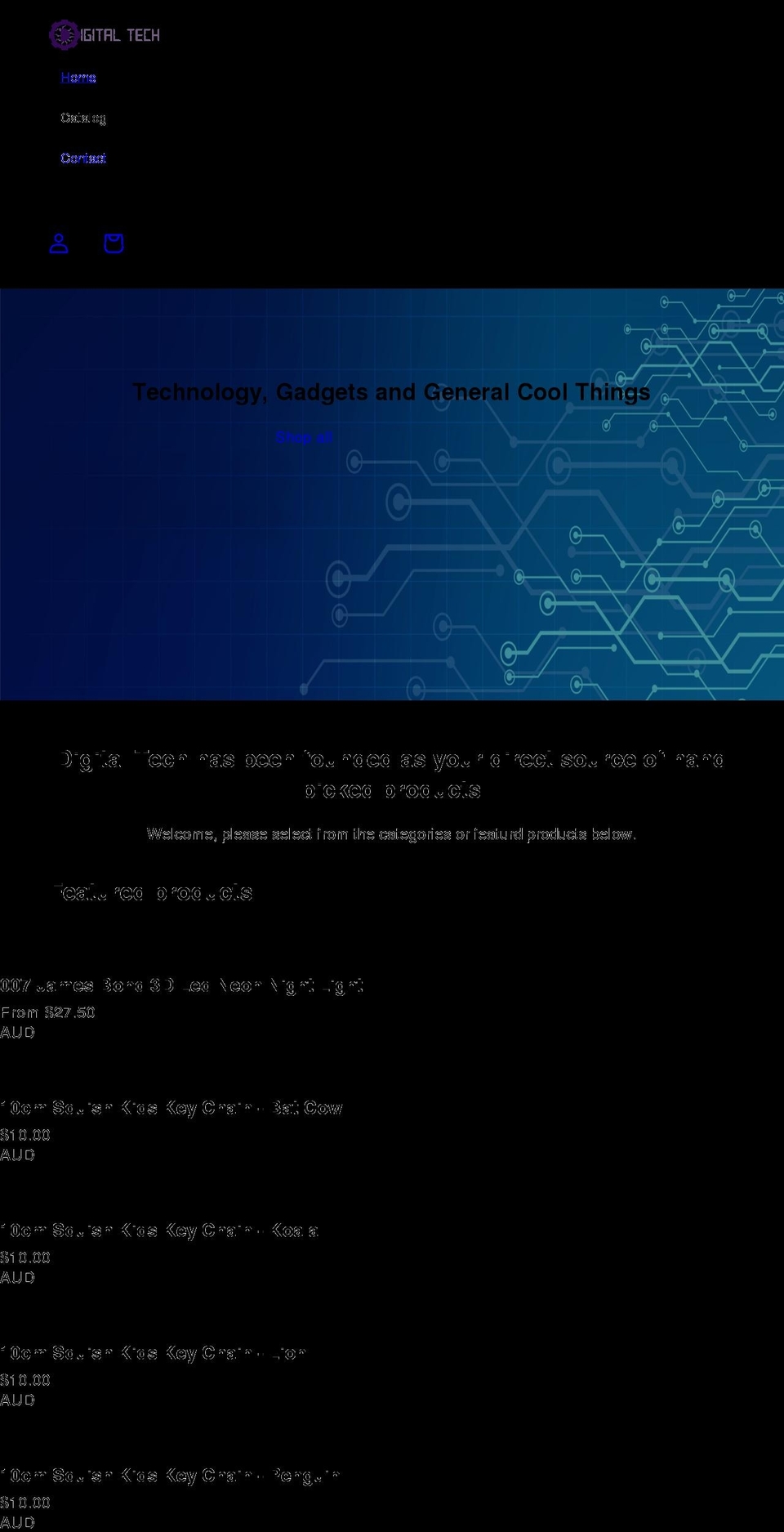 digitaltech.net.au shopify website screenshot