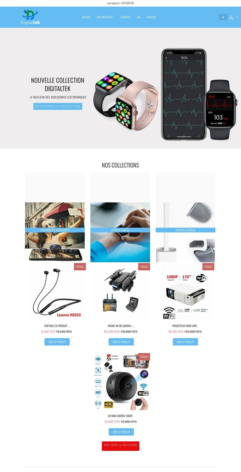 Theme optimized v- Shopify theme site example digitaltek237.com