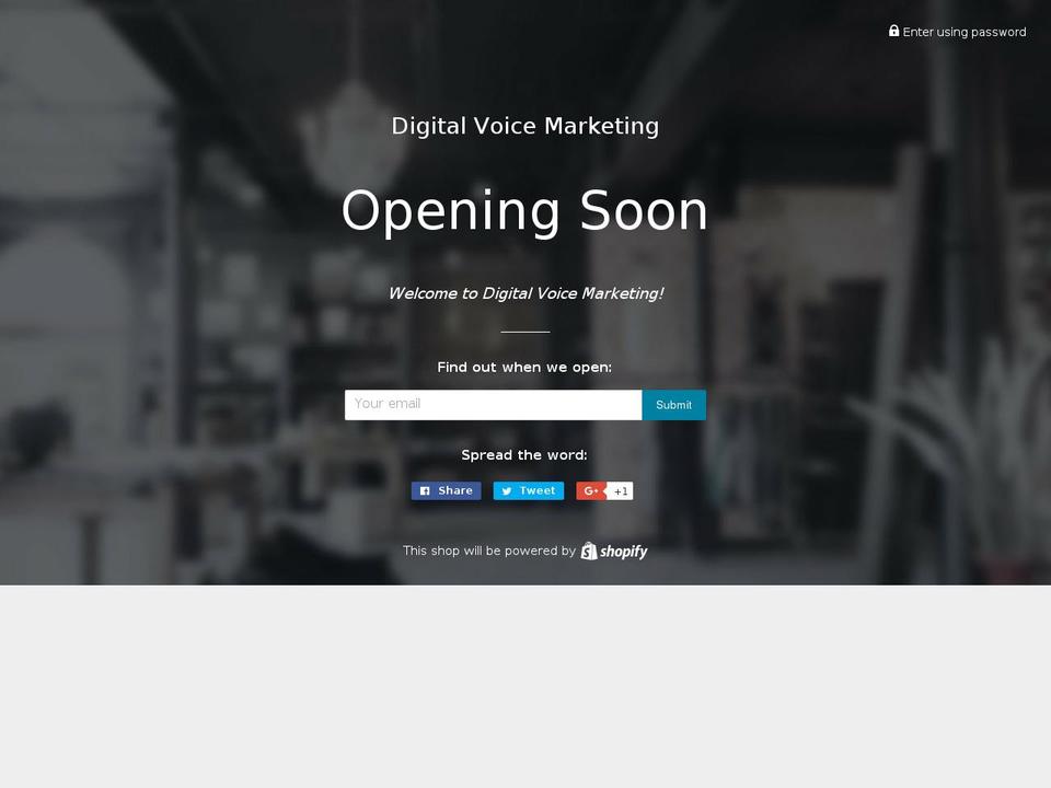 digitalvoicemarketing.com shopify website screenshot