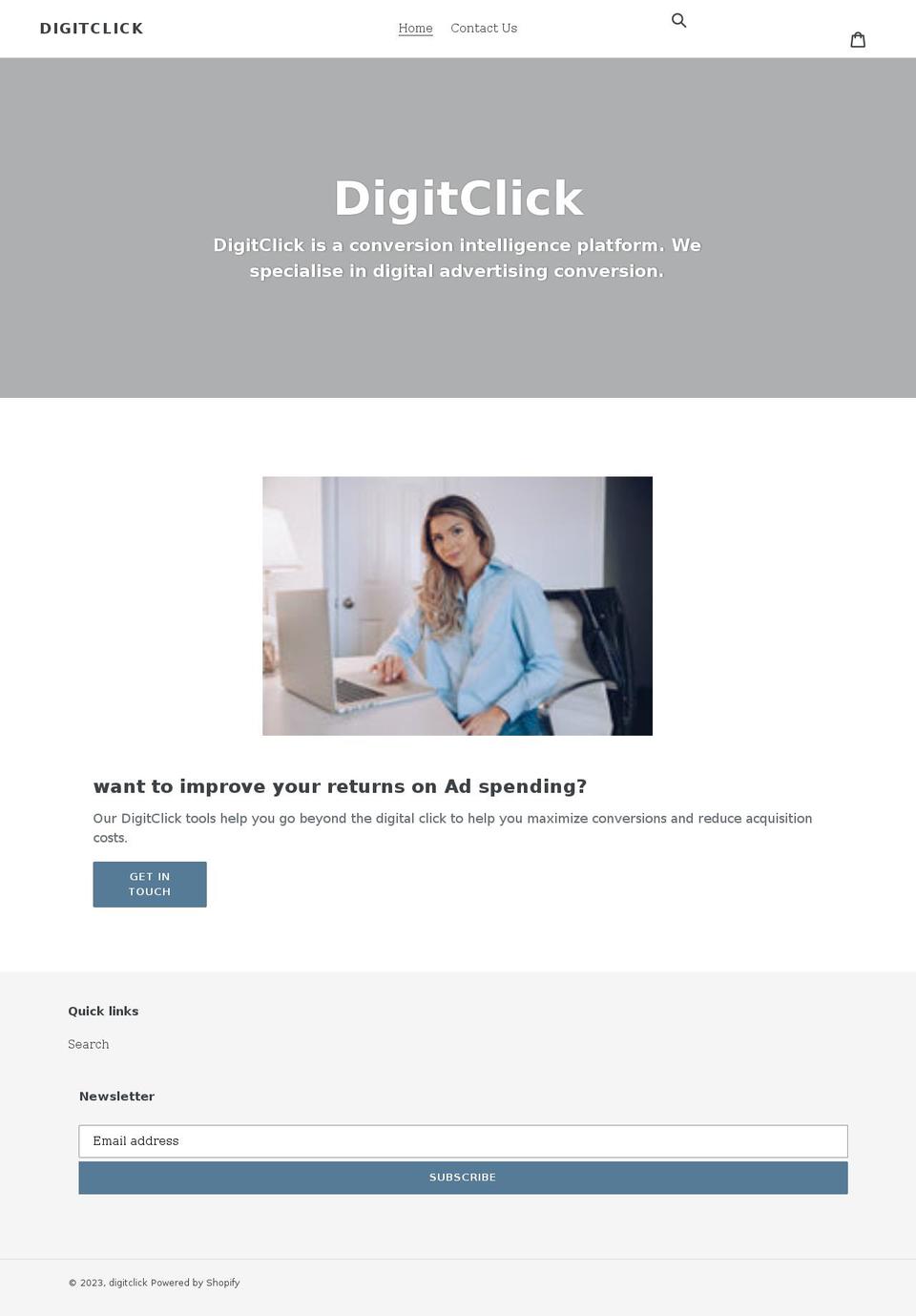 digitclick.com shopify website screenshot