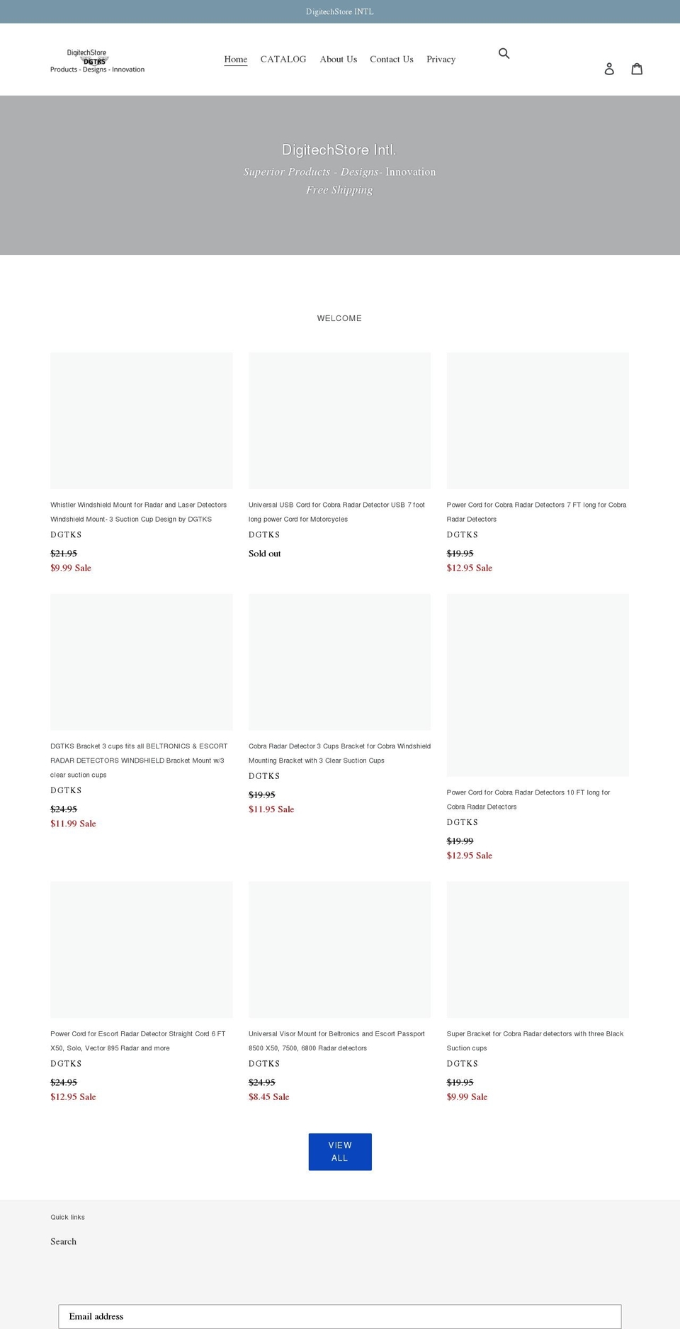 digitechstore.net shopify website screenshot