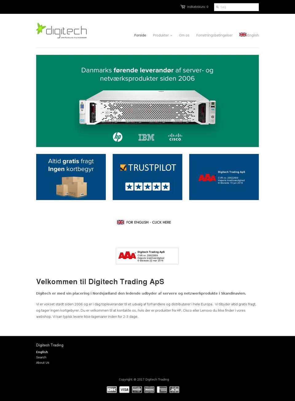 digitechtrading.com shopify website screenshot