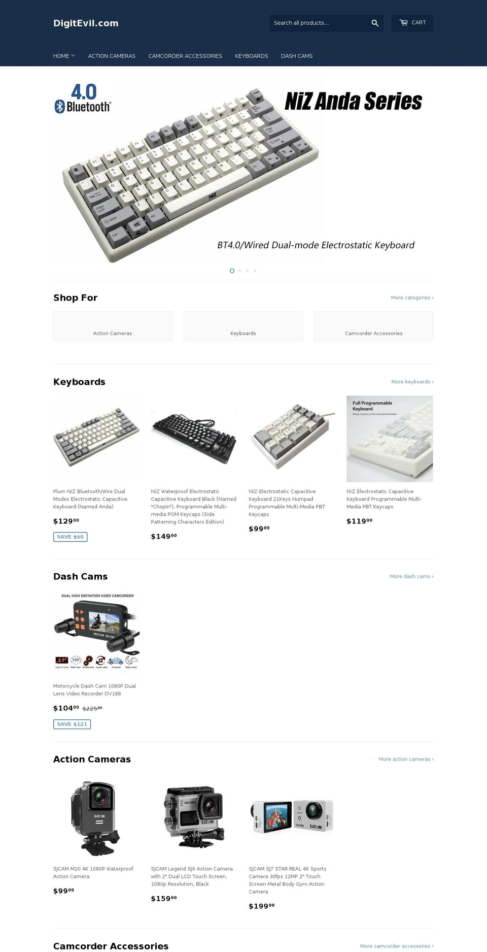 digitevil.com — Shopify storefront screenshot