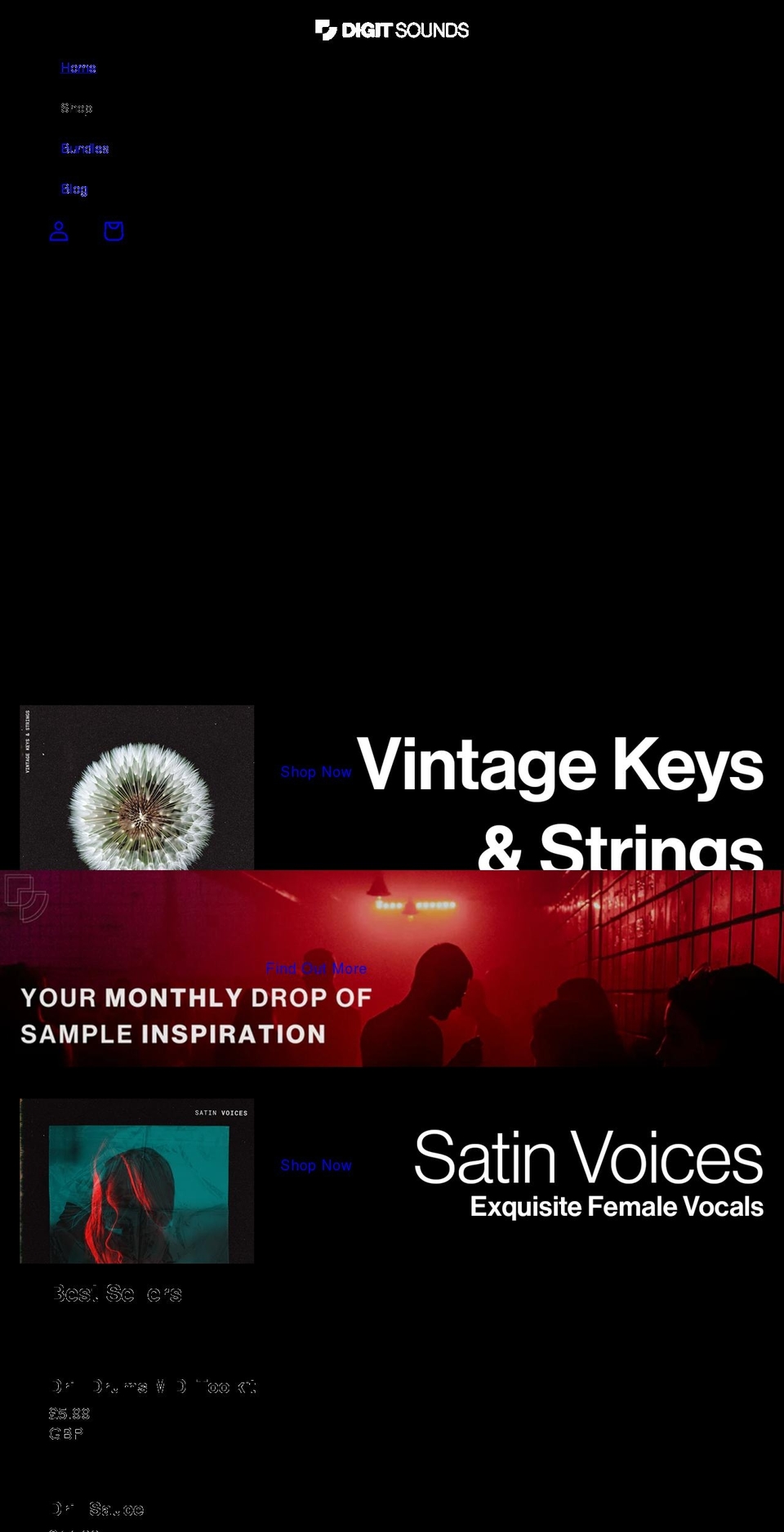 digitsounds.com shopify website screenshot