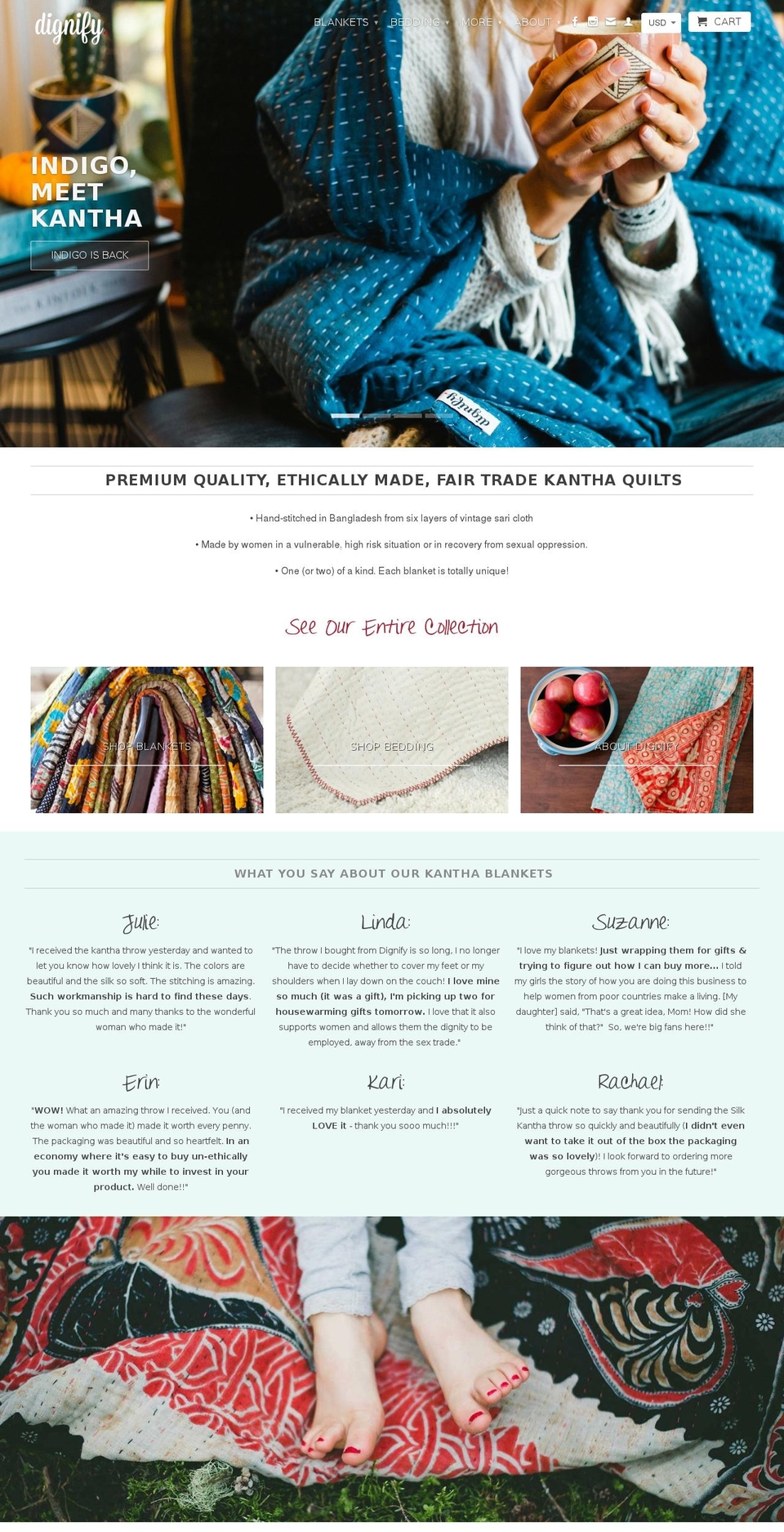 Tailor Shopify theme site example dignify.ca