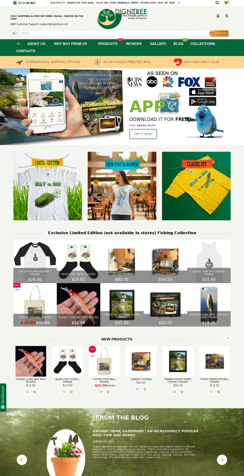 dignitree.com shopify website screenshot