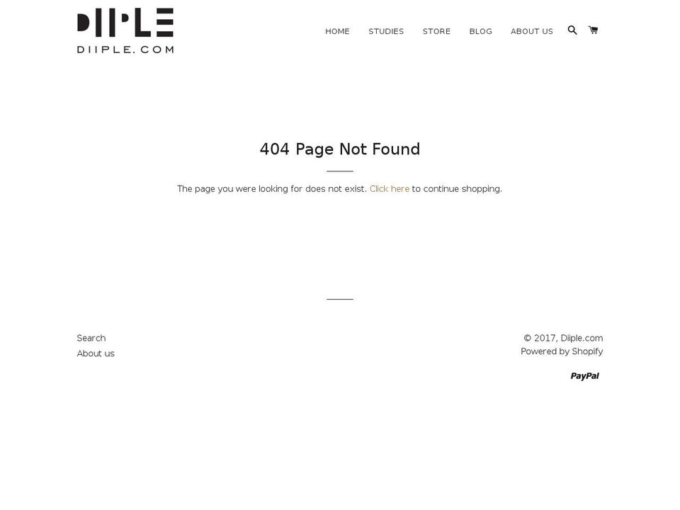 diiple.com shopify website screenshot