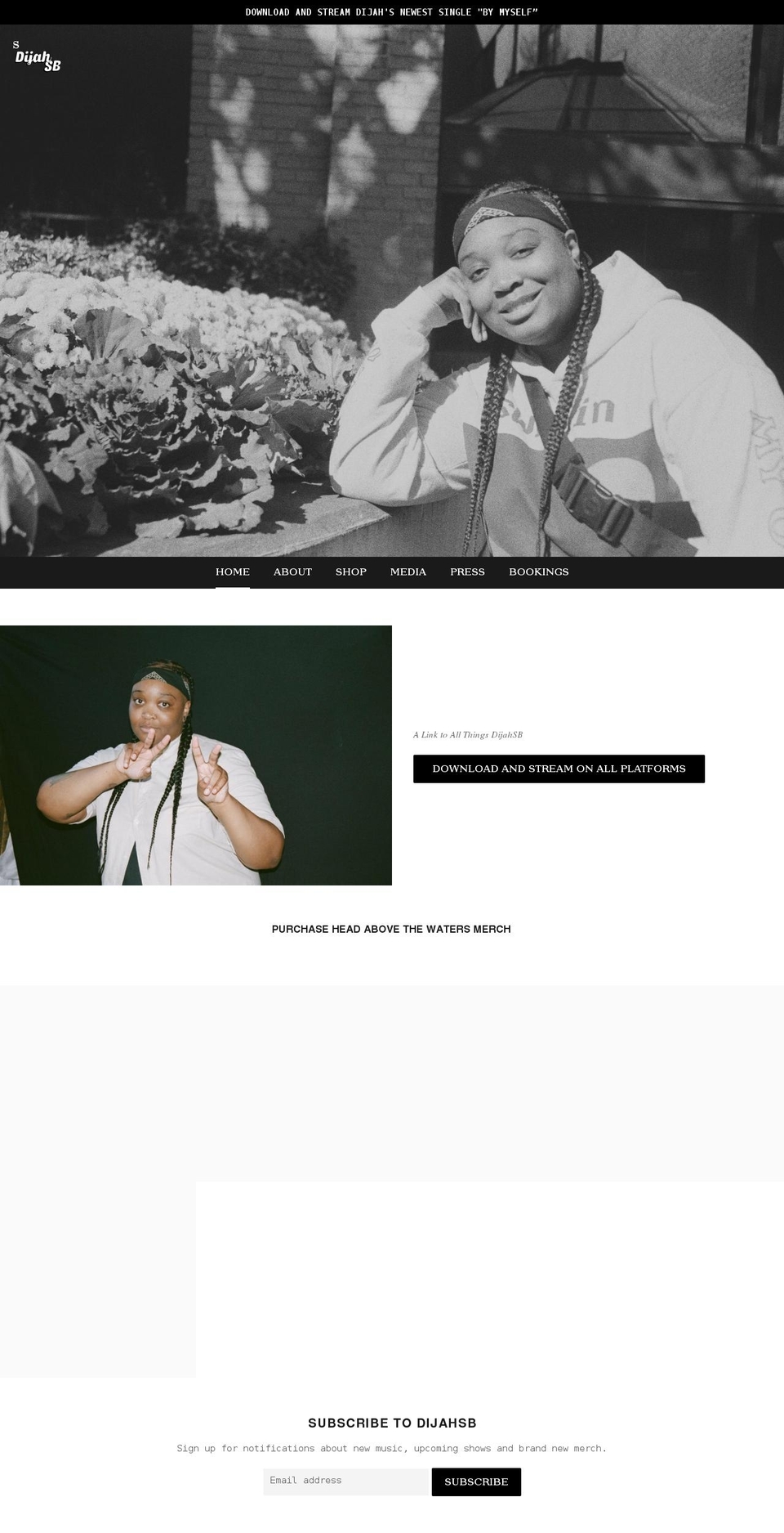 dijahsb.com shopify website screenshot