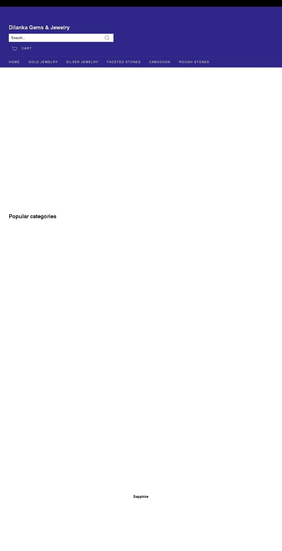 dilankagems.com shopify website screenshot