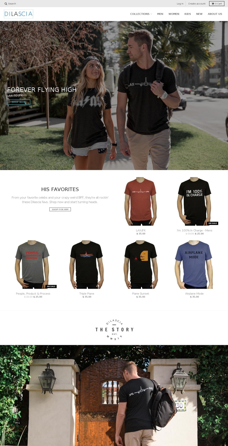 dilasciashop.com shopify website screenshot