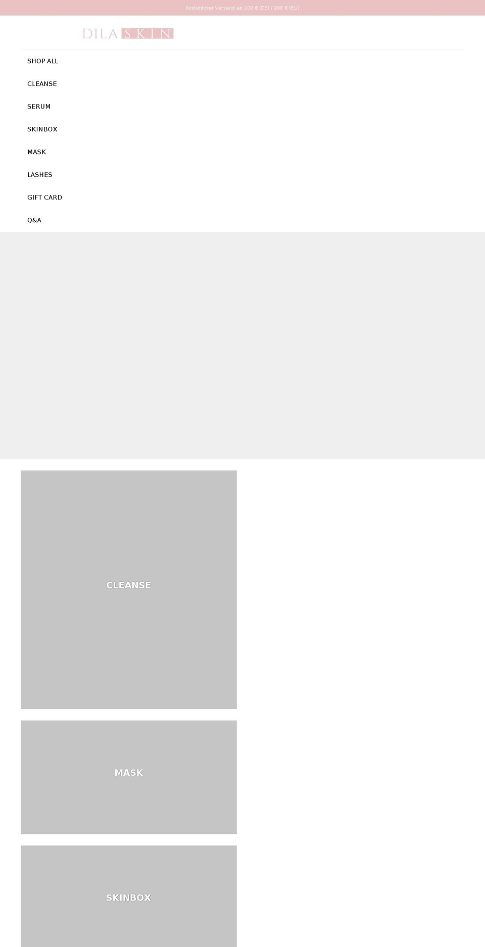 dilaskin.com shopify website screenshot
