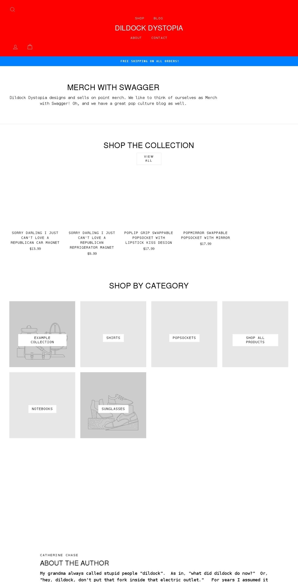 dildockdystopia.com shopify website screenshot