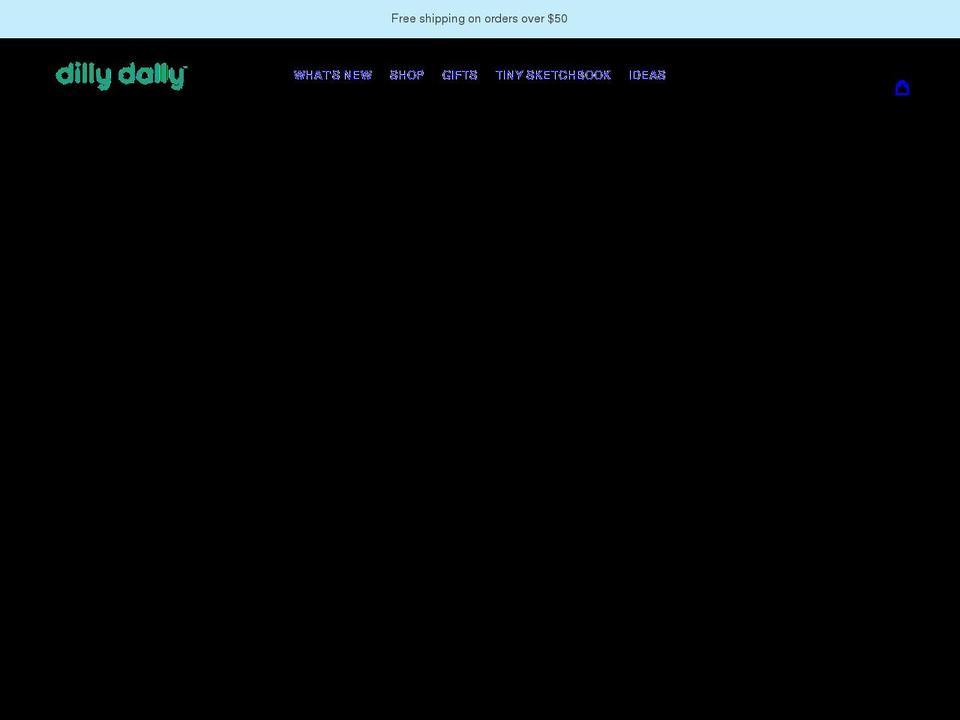 dillydallyco.com shopify website screenshot
