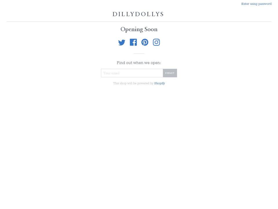 dillydollys.com — Shopify storefront screenshot