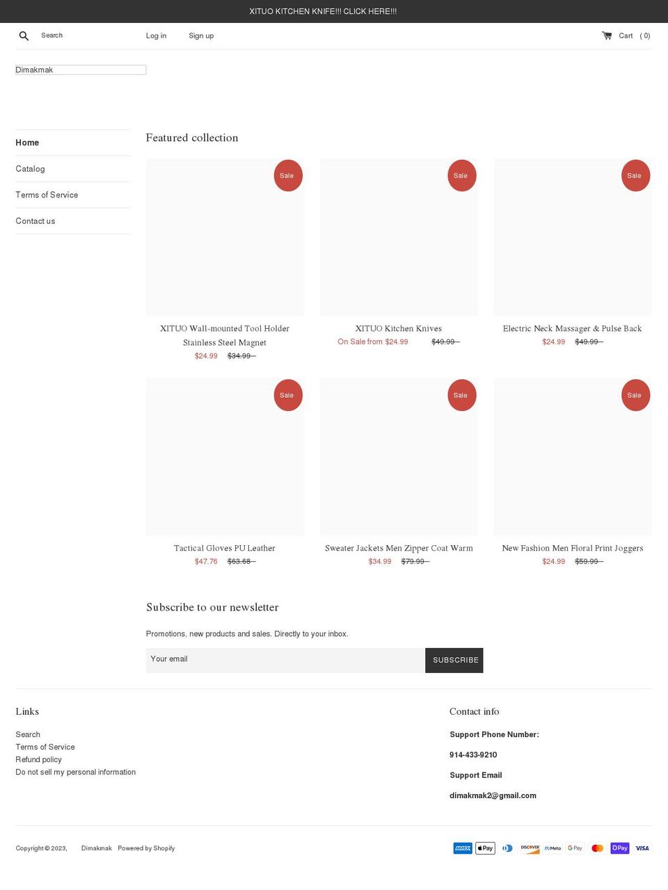 dimakmak.com shopify website screenshot