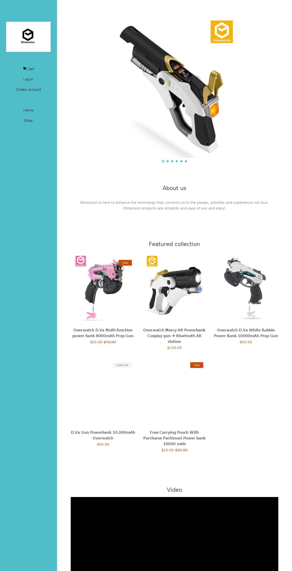 dimension-usa.com shopify website screenshot