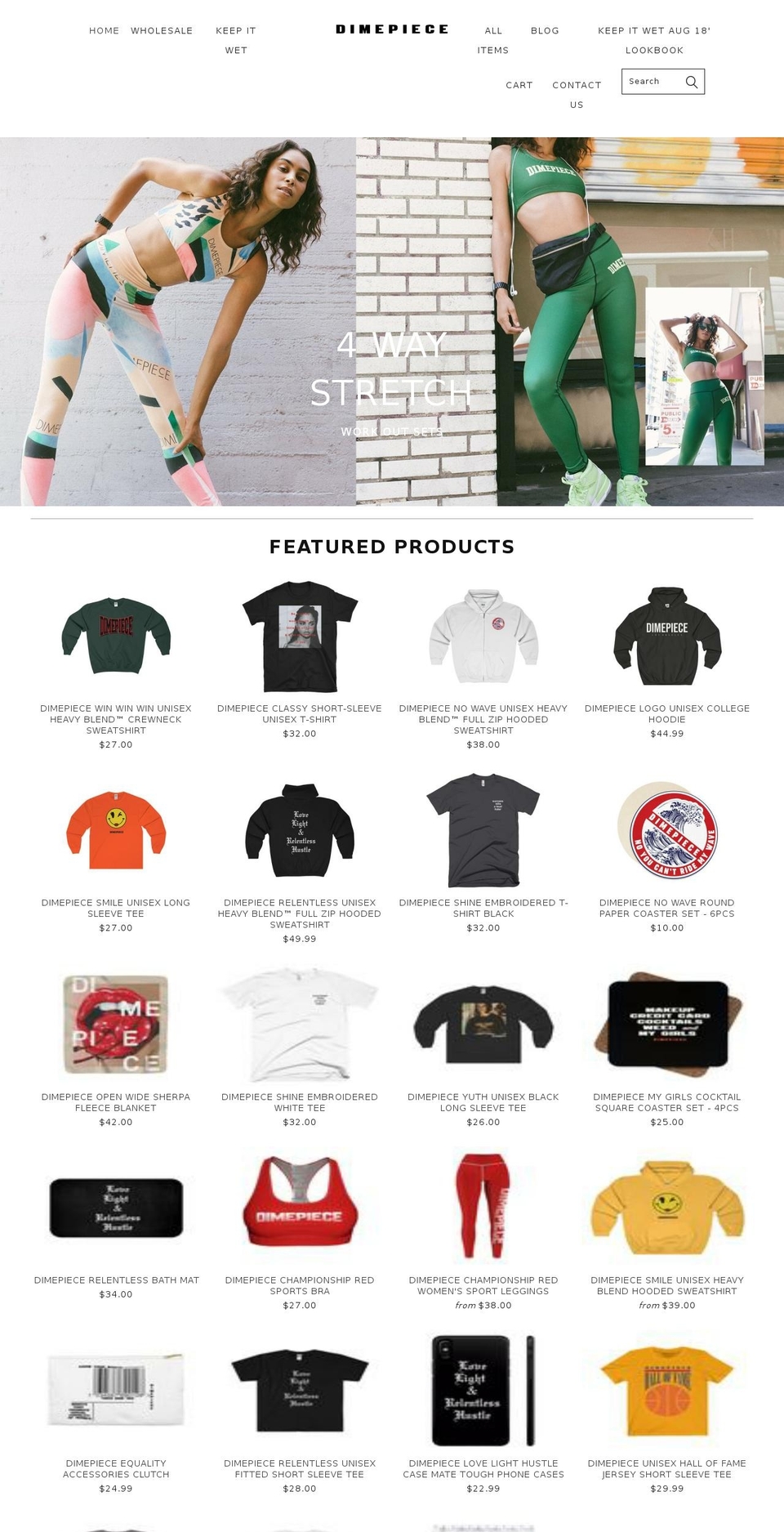 dimepiecela.com shopify website screenshot