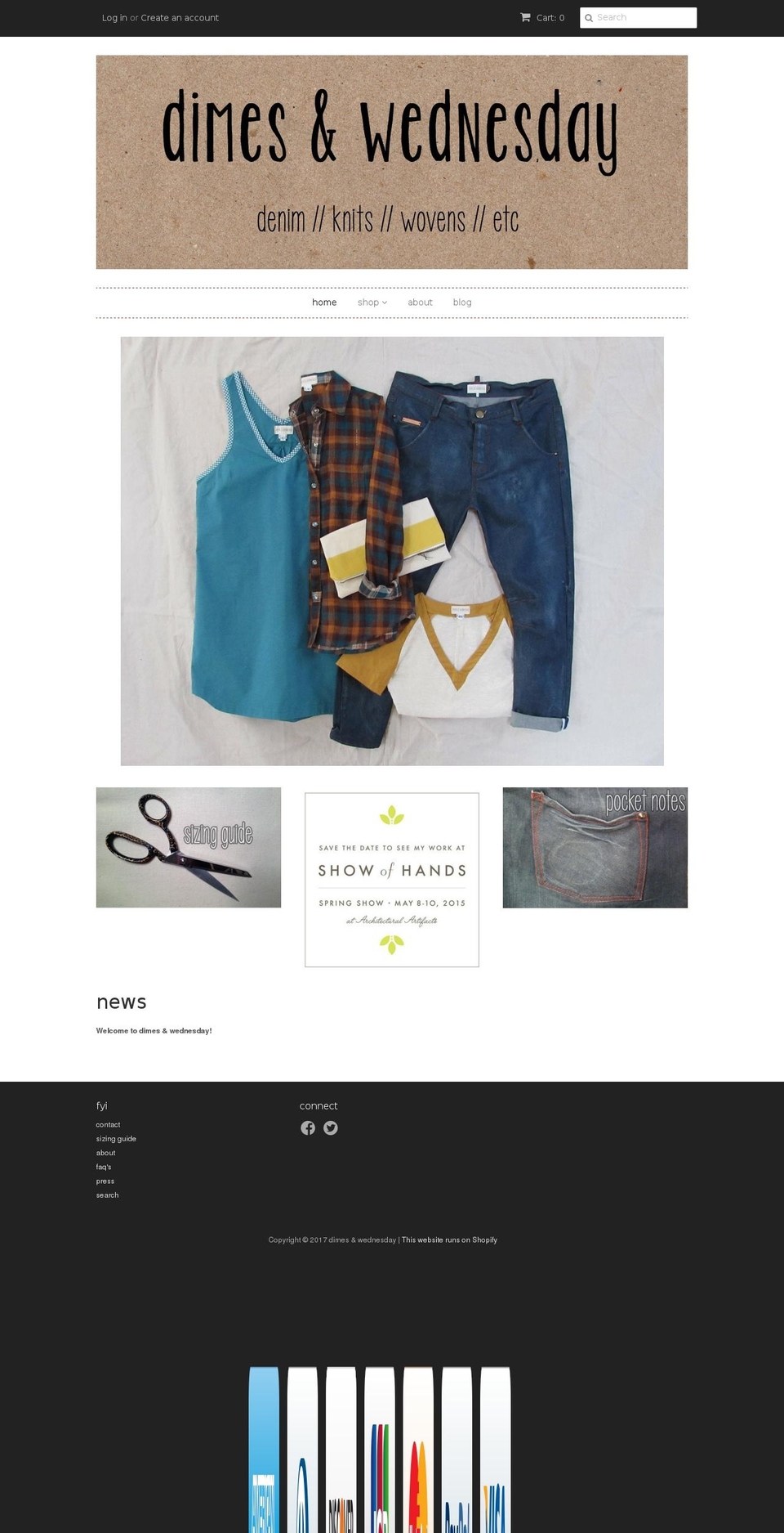 dimes-wednesday.com shopify website screenshot