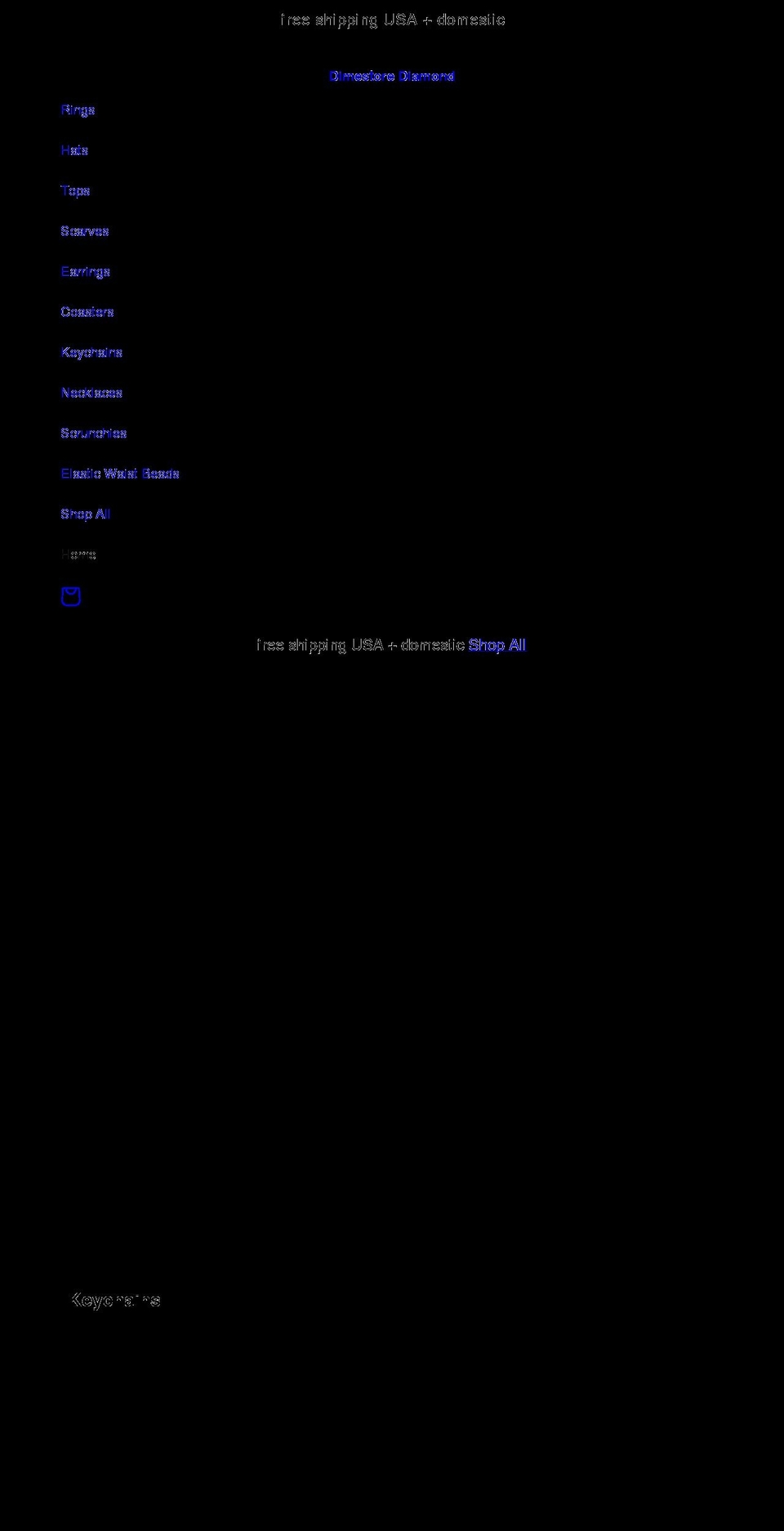 dimestorediamond.com shopify website screenshot