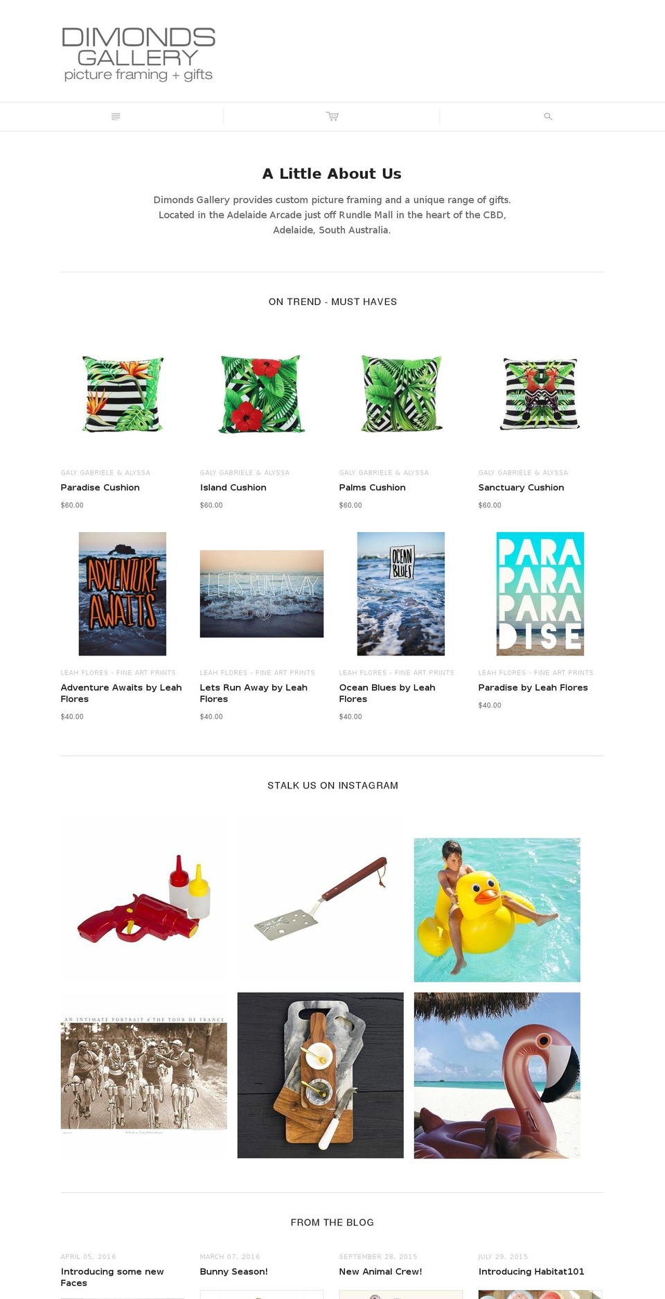 dimonds.net.au shopify website screenshot
