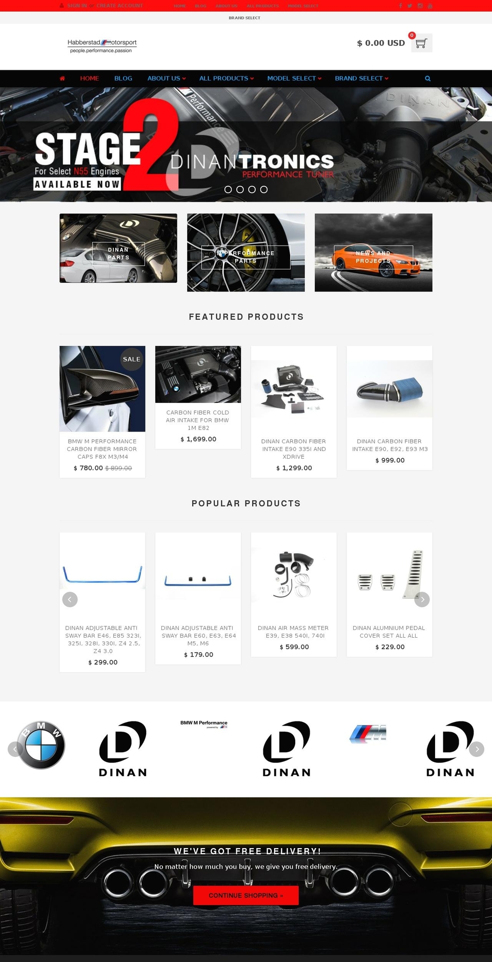 Copy of bright-theme Arens Shopify theme site example dinan-parts.com