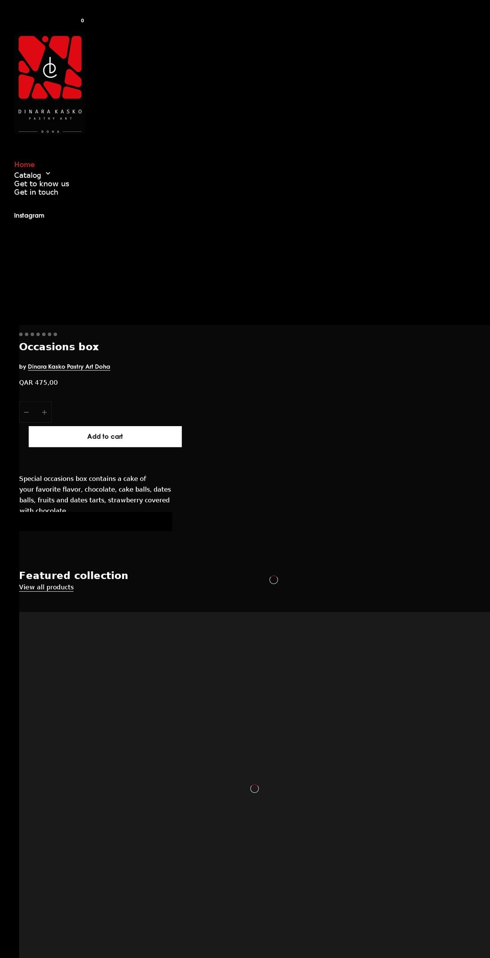 dinarakasko.qa shopify website screenshot