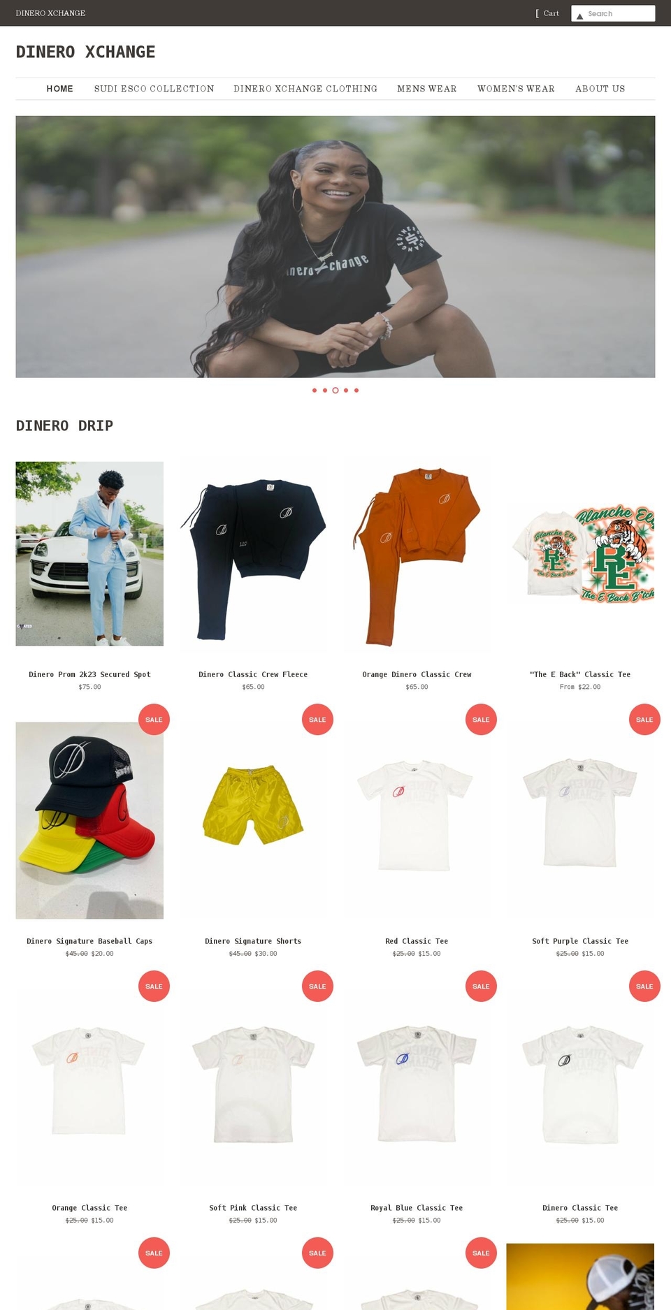 dineroxchange.net shopify website screenshot