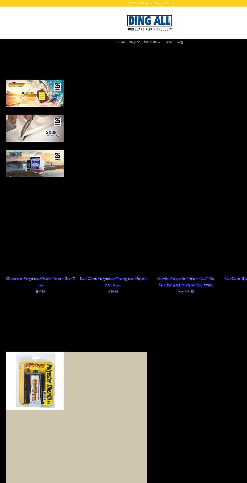 dingall.com shopify website screenshot
