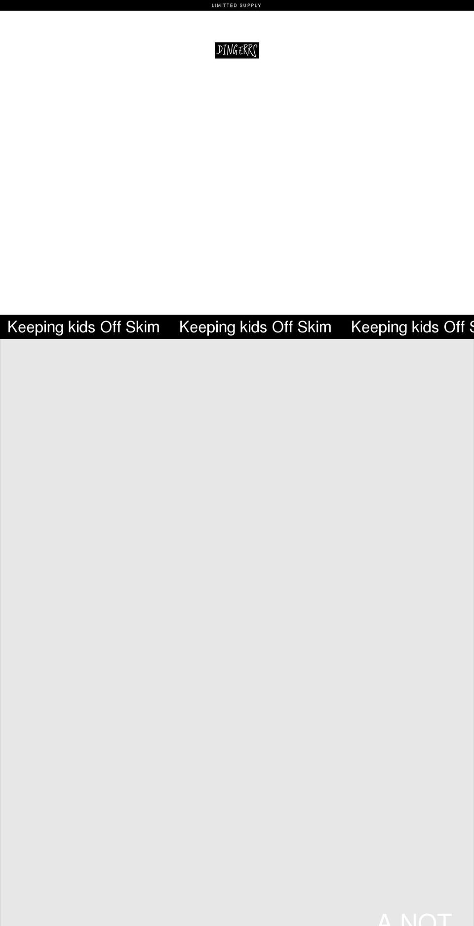 dingerrs.com shopify website screenshot