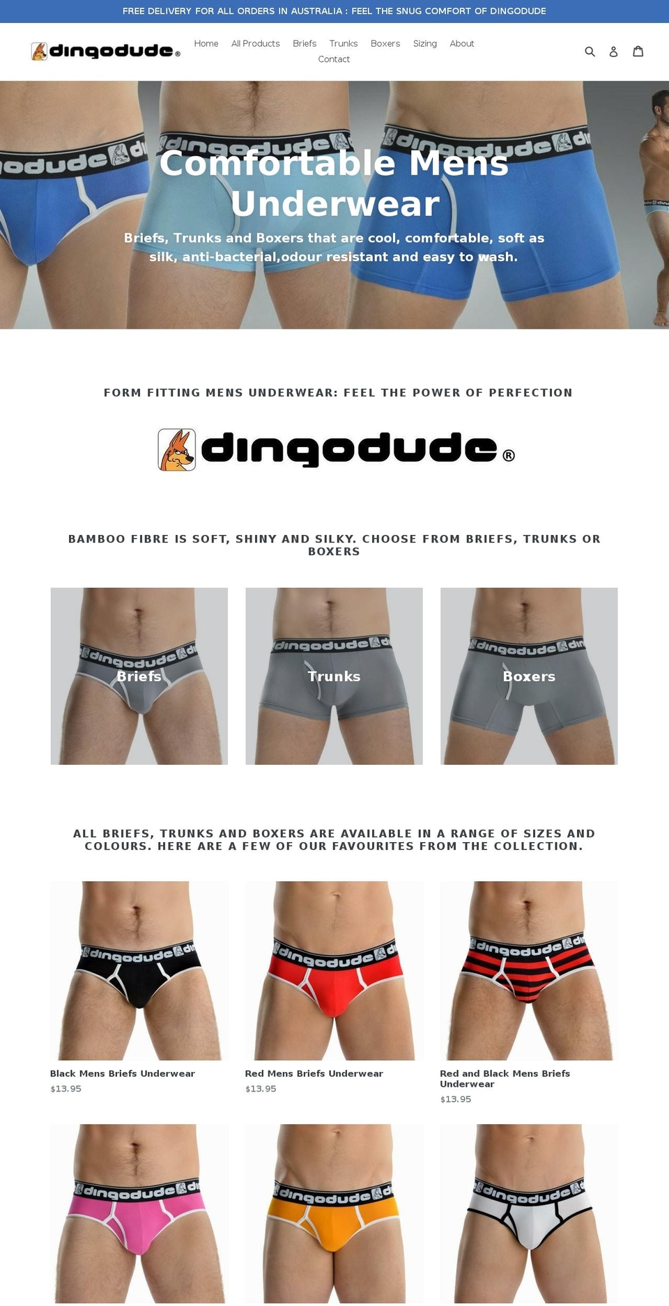 dingodude.com — Shopify storefront screenshot