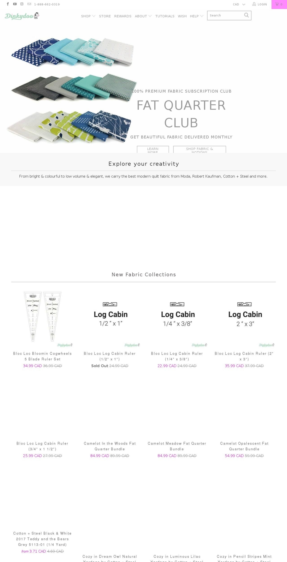 dinkydoo.net shopify website screenshot