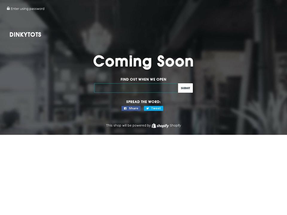 dinkytots.com — Shopify storefront screenshot