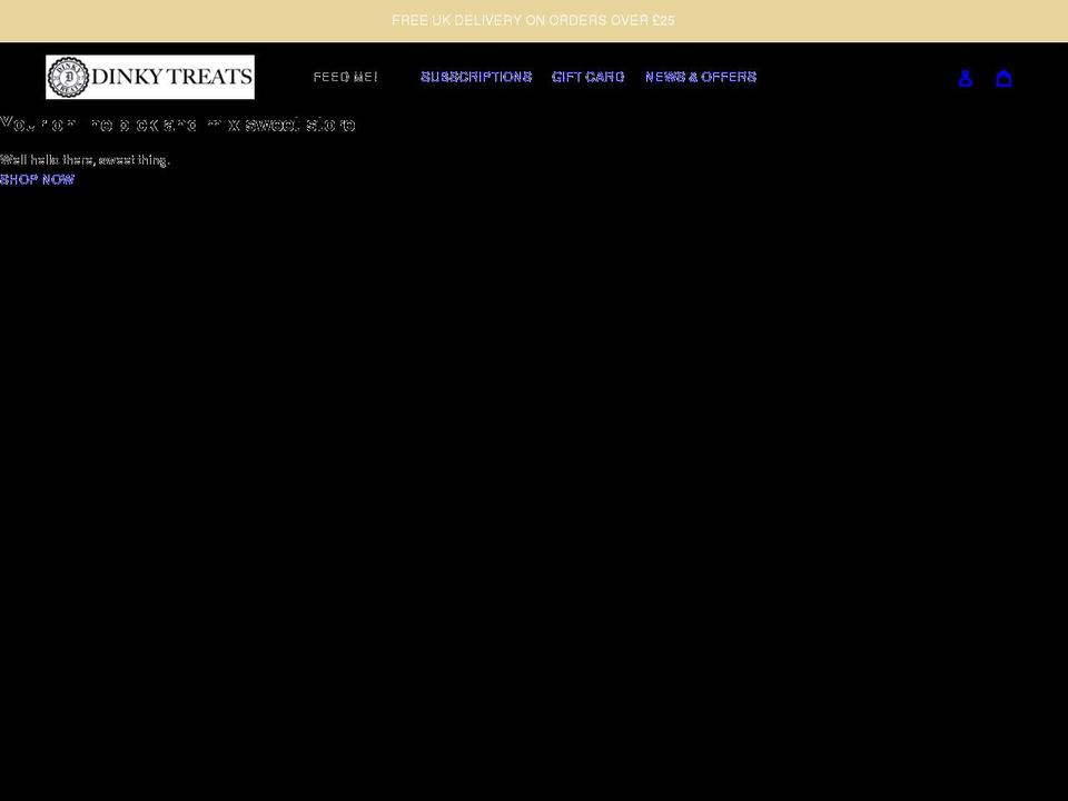 dinkytreats.co.uk shopify website screenshot