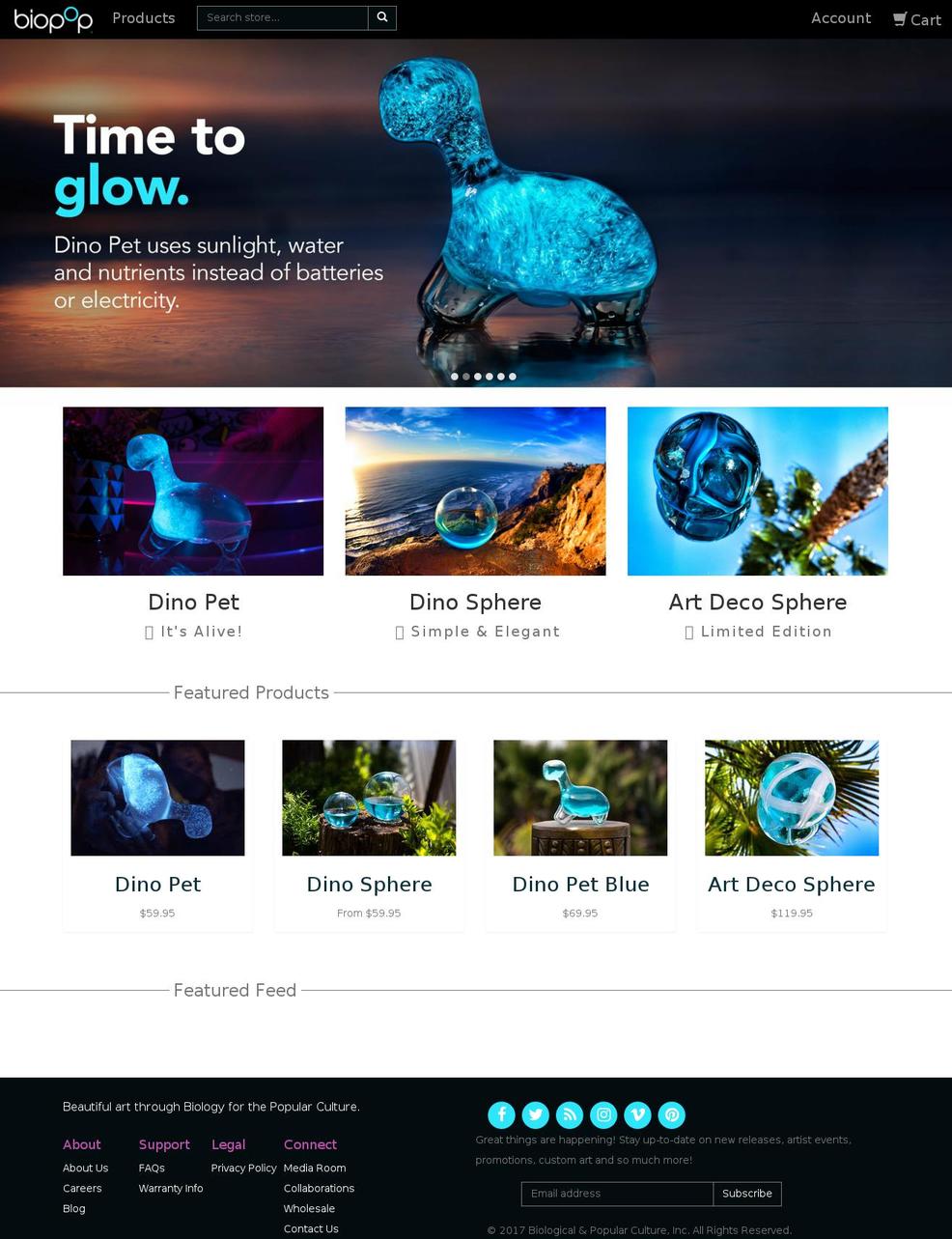 biopop1-production Shopify theme site example dinosphere.com