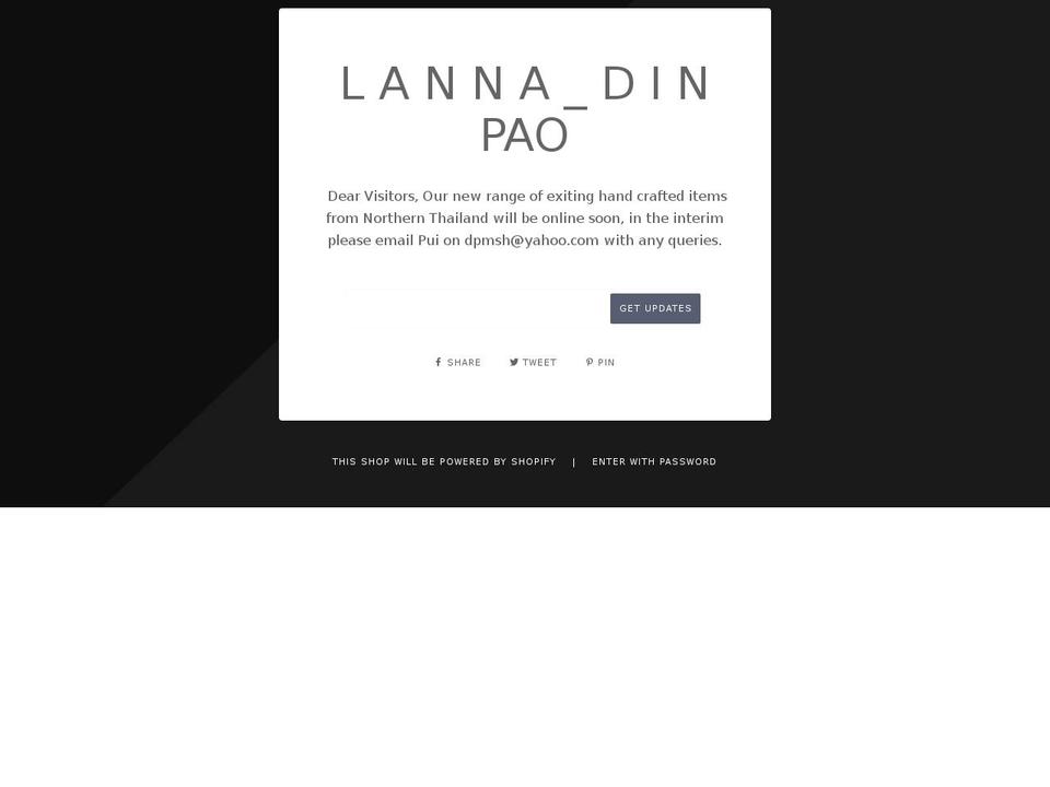 dinpao.com shopify website screenshot