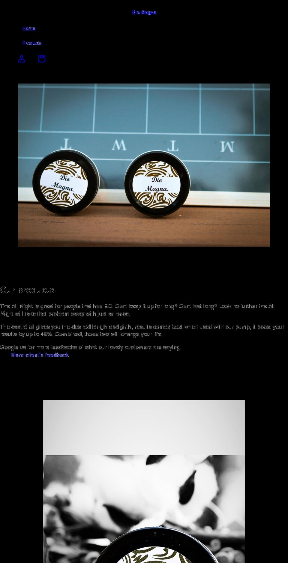 diomagna.com shopify website screenshot
