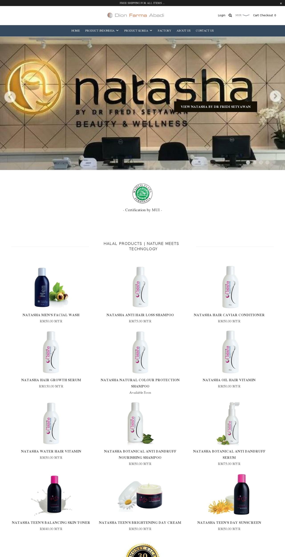 dionfarmaonline.com — Shopify storefront screenshot