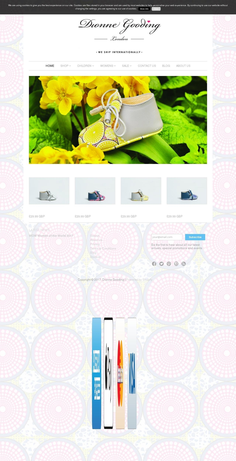 dionnegooding.com shopify website screenshot