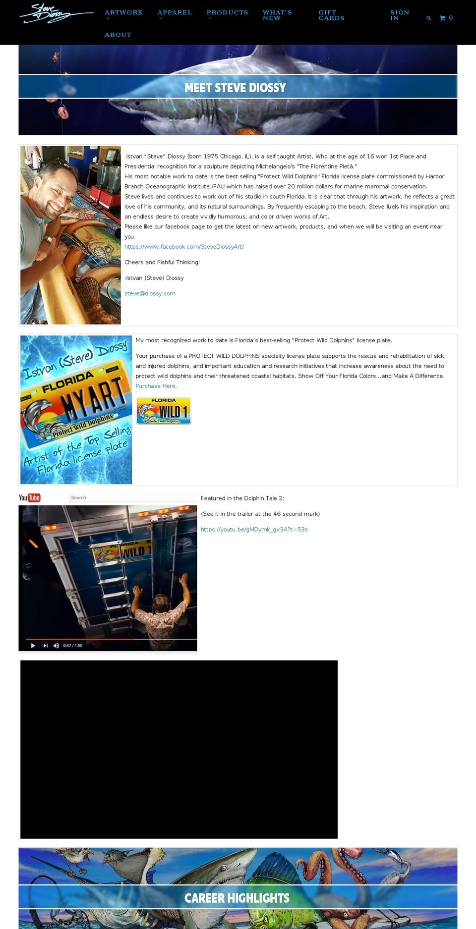 diossyart.com — Shopify storefront screenshot