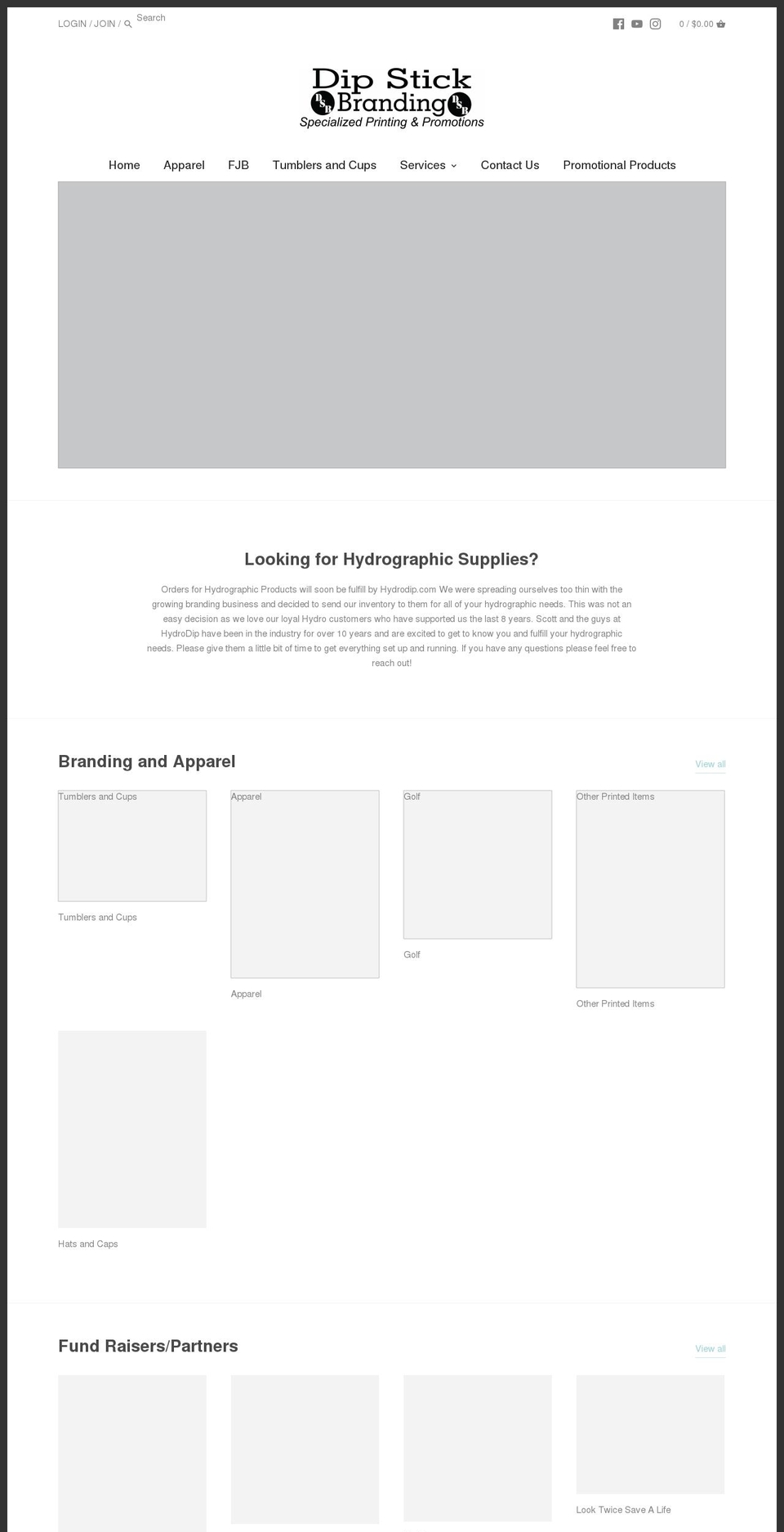 dip123.com shopify website screenshot