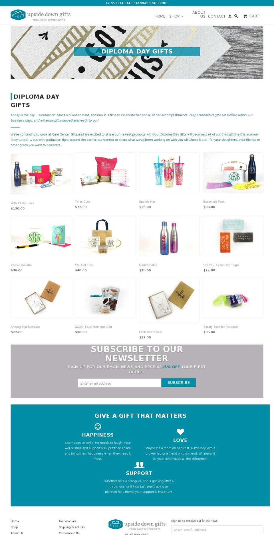 diplomadaygifts.com — Shopify storefront screenshot