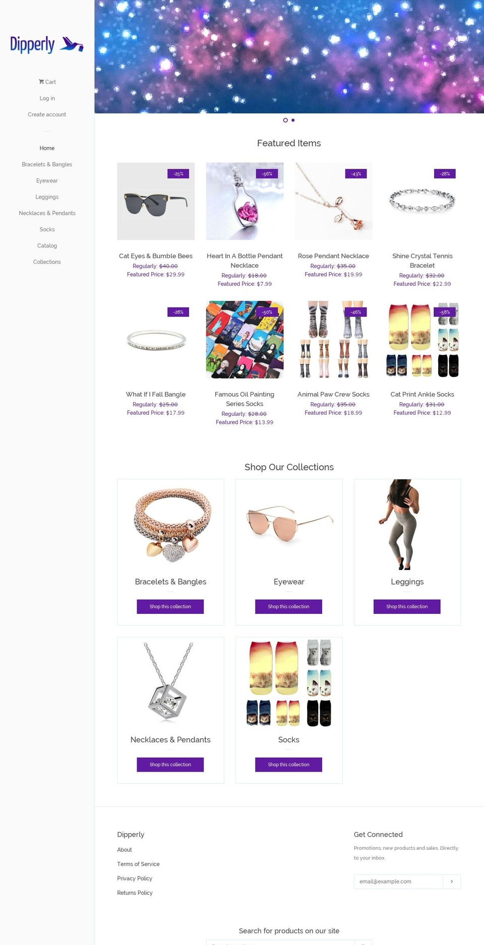 dipperly.com — Shopify storefront screenshot